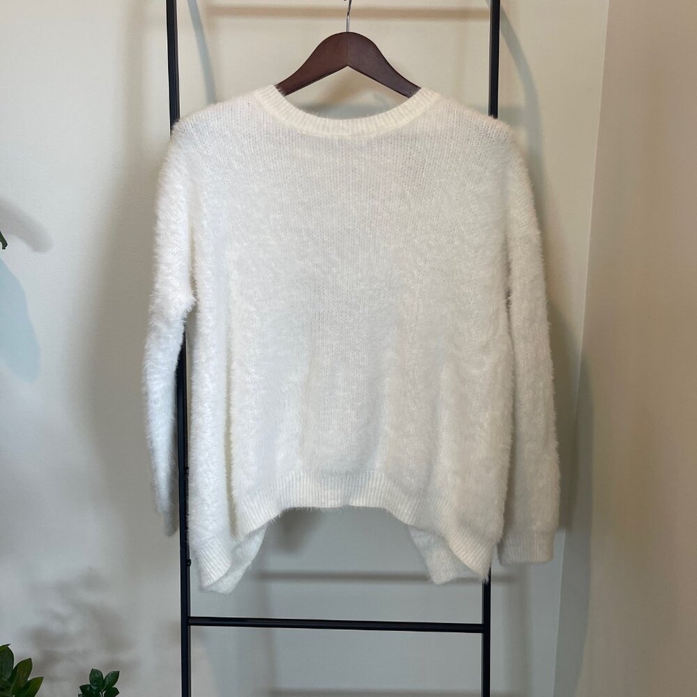 Lulus Weekend In Aspen Ivory Backless Sweater Top - Picture 8 of 8